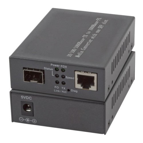 EFB Elektronik EL029 konwerter sieciowy 1000 Mbit/s Multifunkcyjny, Pojedynczy Czarny - 2978077