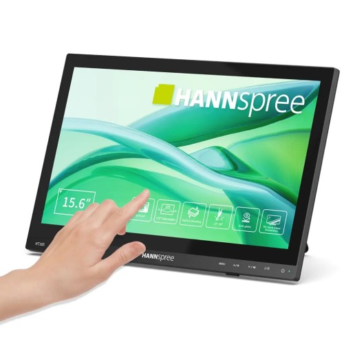 Hannspree HT165HPB monitor komputerowy 39,6 cm (15.6") 1920 x 1080 px Full HD LCD Ekran dotykowy Czarny - 3036196
