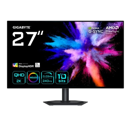 MONITOR GIGABYTE WOLED 27" GO27Q24 QHD 240Hz - 3036344