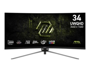 MSI MAG 345CQRF E20 monitor komputerowy 86,4 cm (34") 3440 x 1440 px UltraWide Dual Quad HD Czarny