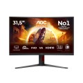 AOC G4 C32G4Z monitor komputerowy 80 cm (31.5") 1920 x 1080 px Full HD LCD Czarny, Czerwony - 3036634