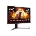 AOC G4 C32G4Z monitor komputerowy 80 cm (31.5") 1920 x 1080 px Full HD LCD Czarny, Czerwony - 3036635