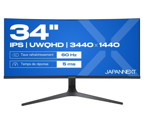 Zakrzywiony Monitor JAPANNEXT 86,4cm JN-IPS340UWQHD60C-C65W-HS z ekranem UWQHD - 2980405