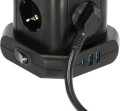 Brennenstuhl 1153560010 rozgałęziacz 2 m 8 x gniazdo sieciowe Wewnętrzna Czarny - 2981505
