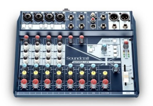 Analogowa konsoleta mikserska Soundcraft Notepad-12FX, procesor efektów - 3037272