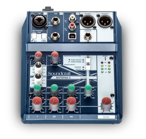 Soundcraft Notepad-5 - Analogowa konsoleta mikserska - 2981649