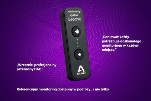 Apogee GROOVE Anniversary Edition - Przetwornik cyfrowo analogowy i przedwzmacniacz słuchawkowy - 2981662