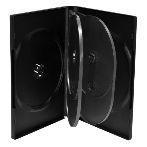 MediaRange BOX16 opakowania na płyty CD Opakowanie na płytę DVD 6 dysków Czarny - 2981769