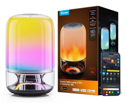 Govee Table Lamp 2 Pro x Sound by JBL Inteligentna lampa stołowa Wi-Fi/Bluetooth - 3038083