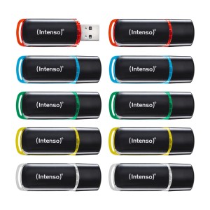 Intenso 3511551 pamięć USB 4 GB USB Typu-A 2.0 Czarny, Czerwony, Zielony, Przezroczysty, Żółty, Niebieski