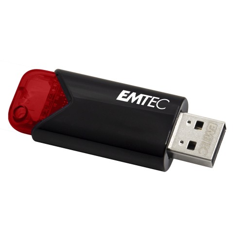 Emtec Click Easy pamięć USB 256 GB USB Typu-A 3.2 Gen 1 (3.1 Gen 1) Czarny, Czerwony - 3038229