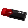 Emtec Click Easy pamięć USB 256 GB USB Typu-A 3.2 Gen 1 (3.1 Gen 1) Czarny, Czerwony - 3038228