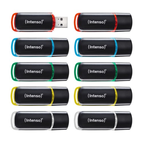 Intenso 3511561 pamięć USB 8 GB USB Typu-A 2.0 Czarny, Czerwony, Zielony, Przezroczysty, Żółty, Niebieski - 3038237