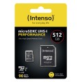 Intenso microSD 512GB UHS-I Perf CL10| Performance Klasa 10 - 3038244