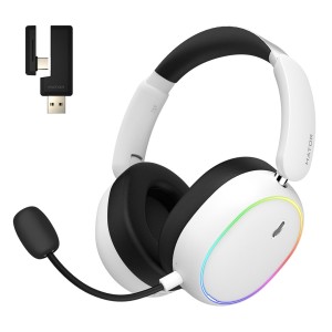 Słuchawki dla graczy Hator Phoenix 2 Wireless bezprzewodowe białe