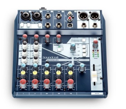 Soundcraft Notepad-8FX - Analogowa konsoleta mikserska, procesor efektów - 2988904