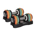 REBEL ACTIVE HANTLE ŻELIWNE REGULOWANE AUTOMATYCZNIE, ZESTAW 2X10 KG, SKOK CO 1KG RBA2335 - 3025579