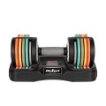 REBEL ACTIVE HANTLE ŻELIWNE REGULOWANE AUTOMATYCZNIE, ZESTAW 2X10 KG, SKOK CO 1KG RBA2335 - 3025581