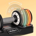 REBEL ACTIVE HANTLE ŻELIWNE REGULOWANE AUTOMATYCZNIE, ZESTAW 2X10 KG, SKOK CO 1KG RBA2335 - 3025584