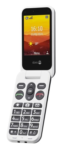 Doro Leva L20 7,11 cm (2.8") 132 g Czarny, Biały Telefon funkcjonalny - 3040546
