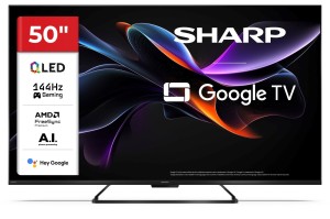 Telewizor SHARP 50HR7265E QLED 50" 4K Ultra HD Google TV Dolby Digital Plus DVB-T2 Czarny