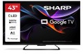 Telewizor SHARP 43HR7265E QLED 43" 4K Ultra HD Google TV Dolby Digital Plus DVB-T2 Czarny - 3042221