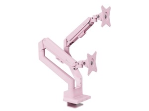 Arozzi AZ-ALZARE-NEO-DUO-PNK uchwyt / stojak do monitorów 81,3 cm (32") Biurko Różowy