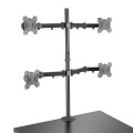 Lindy 40659 uchwyt / stojak do monitorów 71,1 cm (28") Biurko Czarny - 3042459