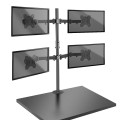 Lindy 40659 uchwyt / stojak do monitorów 71,1 cm (28") Biurko Czarny - 3042460