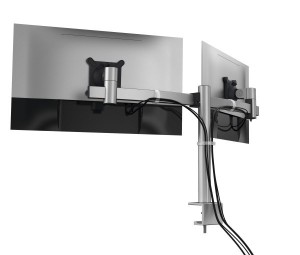 Durable 508523 uchwyt / stojak do monitorów 68,6 cm (27") Biurko Srebrny