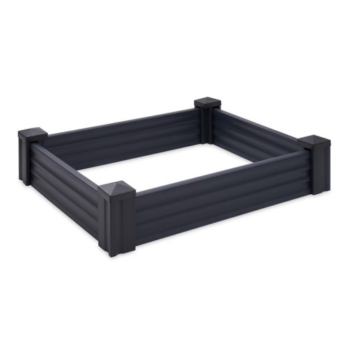 RAISED BED PLASTIC 80X120CM DARK GREY - 3042846