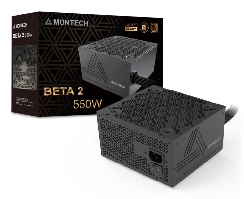 Montech BETA 2 moduł zasilaczy 550 W 20+4 pin ATX ATX Czarny - 3042887
