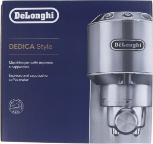 Ekspres kolbowy DeLonghi Dedica Style EC 685.M (1350W; kolor srebrny) (OUTLET)