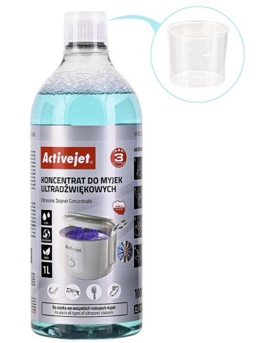 Activejet AOC-600 Płyn (koncentrat) czyszczący. Przeznaczenie: Myjka ultradźwiękowa UV. 1 Litr - 2920729