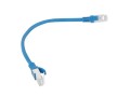 Kabel UTP Lanberg PCU5-10CC-0025-B (RJ45 - RJ45 ; 0,25m; UTP; kat. 5e; kolor niebieski) - 910233