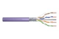 Kabel instalacyjny DIGITUS kat.6, F/UTP, Dca, AWG23/1, LSOH, 305m, fioletowy, szpula - 1912287