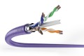 Kabel instalacyjny DIGITUS kat.6, F/UTP, Dca, AWG23/1, LSOH, 305m, fioletowy, szpula - 3033987