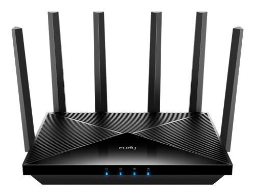 Cudy WR11000 router bezprzewodowy 2.5 Gigabit Ethernet Trójpasmowy (2,4 GHz / 5 GHz / 6 GHz) Czarny - 2743732