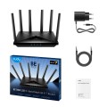 Cudy WR11000 router bezprzewodowy 2.5 Gigabit Ethernet Trójpasmowy (2,4 GHz / 5 GHz / 6 GHz) Czarny - 2743734