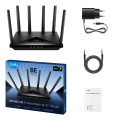 Cudy WR11000 router bezprzewodowy 2.5 Gigabit Ethernet Trójpasmowy (2,4 GHz / 5 GHz / 6 GHz) Czarny - 3034279