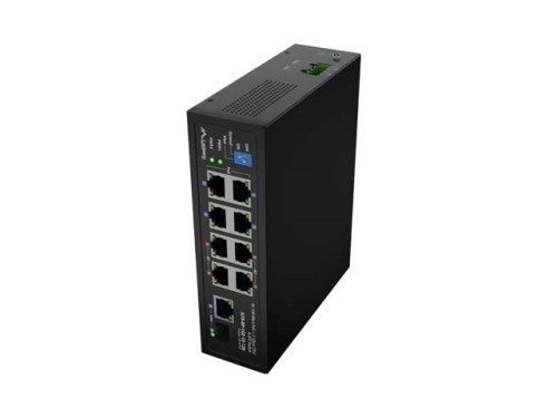 SWITCH LANBERG ILFE-8P-1GE-1S-120 LIGHT INDUSTRIAL POE 4XBT 4XAT SFP+ETH DIN FAST ETHERNET - 2927292
