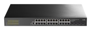 Cudy GS2024S2 łącza sieciowe Zarządzany L2/L3 Gigabit Ethernet (10/100/1000) 1U Czarny