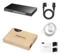 Cudy GS2024S2 łącza sieciowe Zarządzany L2/L3 Gigabit Ethernet (10/100/1000) 1U Czarny - 3034431