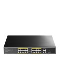 Switch CUDY FS1018PS1 16-Port 10/100M PoE+ 190W 2xGbE 1xSFP - 2549987