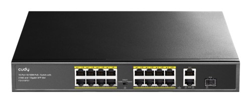 Switch CUDY FS1018PS1 16-Port 10/100M PoE+ 190W 2xGbE 1xSFP - 2549989