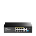 Switch CUDY FS1010PG 8-Port 10/100M PoE+ 120W 2xGbE Uplink - 3002821