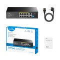 Switch CUDY FS1010PG 8-Port 10/100M PoE+ 120W 2xGbE Uplink - 3002822