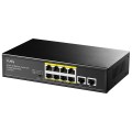 Switch CUDY FS1010PG 8-Port 10/100M PoE+ 120W 2xGbE Uplink - 1741999