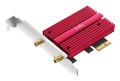 Karta sieciowa CUDY WE4000 AX5400 Wi-Fi 6/6E BT 5.2 Intel AX210NGW Radiator PCIe + Antena na kablu - 3035051