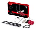 Karta sieciowa CUDY WE3000S AX5400 Wi-Fi 6 + BT 5.2 Intel AX210 Radiator PCIe - 3035060